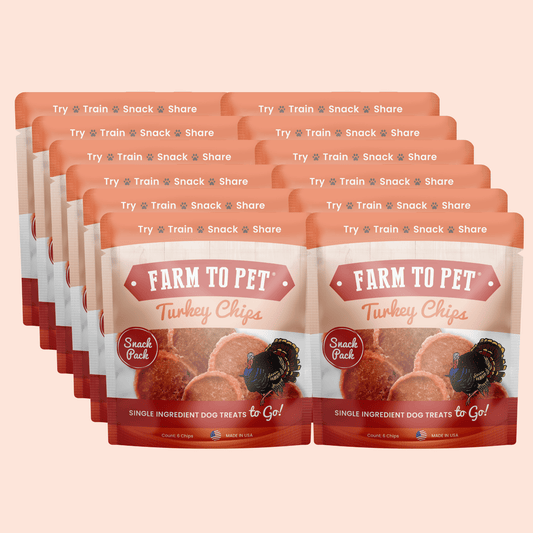 Turkey Chips Snack Pack Bundles | Low Allergen Treats for Training - Shaketea