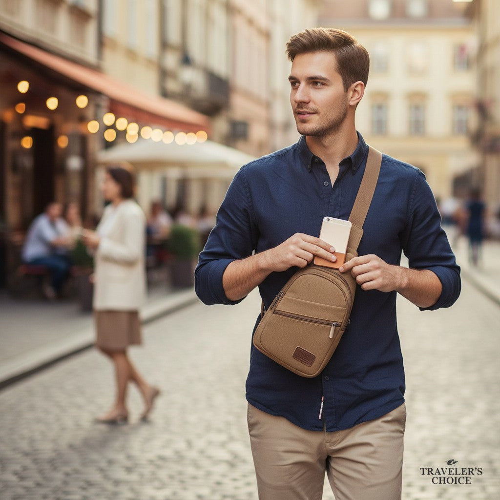 Canvas Sling Bag | Lightweight Crossbody for Men & Women