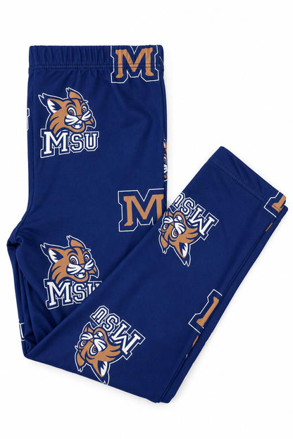 Montana State University Blue Bobcat Leggings