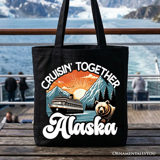 Cruisin' Together Alaska Tote Bag, Family Cruise Vacation Trip Gift Shopper - Shaketea