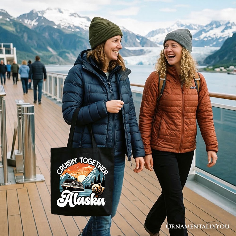 Cruisin' Together Alaska Tote Bag, Family Cruise Vacation Trip Gift Shopper - Shaketea