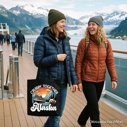 Cruisin' Together Alaska Tote Bag, Family Cruise Vacation Trip Gift Shopper - Shaketea