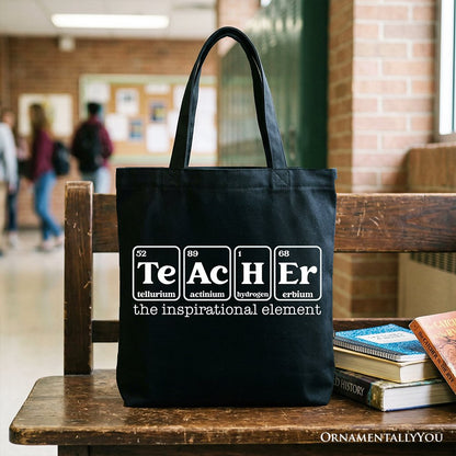 Teacher The Inspirational Element Tote Bag, Periodic Table Appreciation Gift Shopper - Shaketea