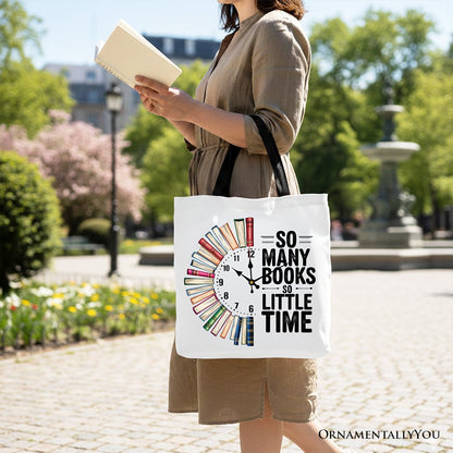 So Many Books So Little Time Tote Bag, Funny Book Lover Gift Shopper - Shaketea