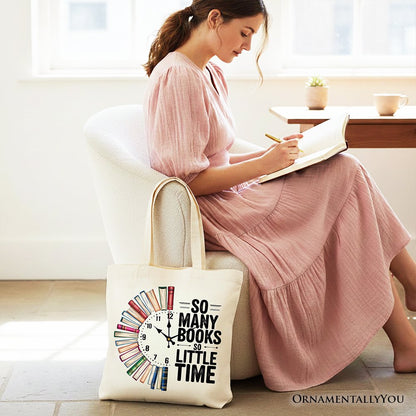 So Many Books So Little Time Tote Bag, Funny Book Lover Gift Shopper - Shaketea