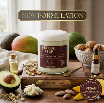 ELEVATION – The Luxury Body Butter Perfume | Floral Gardenia, Jasmine & Italian Mandarin Fragrance | Hydrating Skin Moisturizer | Sweet Elegant Long-Lasting Scent | Perfume Butter