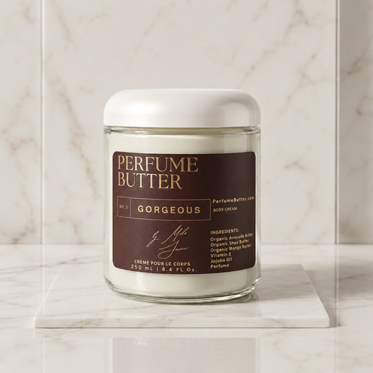 GORGEOUS – The Luxury Body Butter Perfume | Pistachio, Whipped Cream & Marshmallow Sweet Gourmand Fragrance | Deep Hydrating Skin Moisturizer | Warm Delicious Scent | Perfume Butter - Shaketea