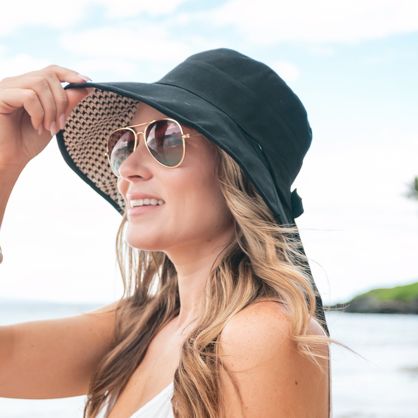 Bow Accent Cargo Hats