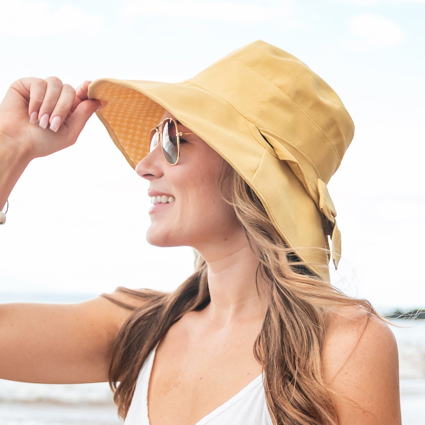 Bow Accent Cargo Hats
