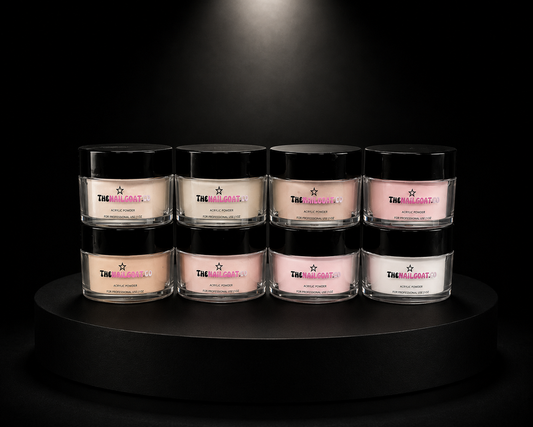 8-Piece Glitter Cover Acrylic Powder Collection for Nail Professionals