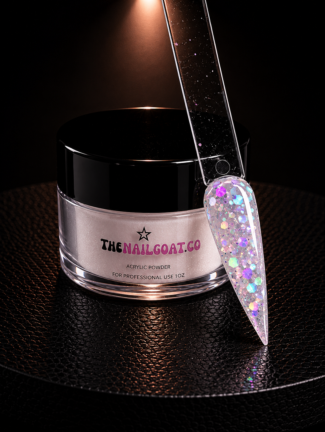8-Piece Glitter Cover Acrylic Powder Collection for Nail Professionals