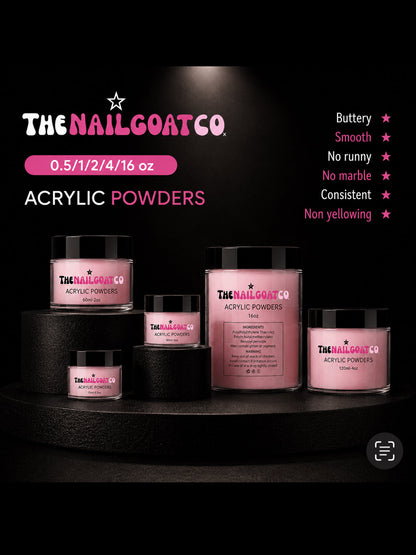 6-Piece Cover Acrylic Powder Collection for Nail Professionals