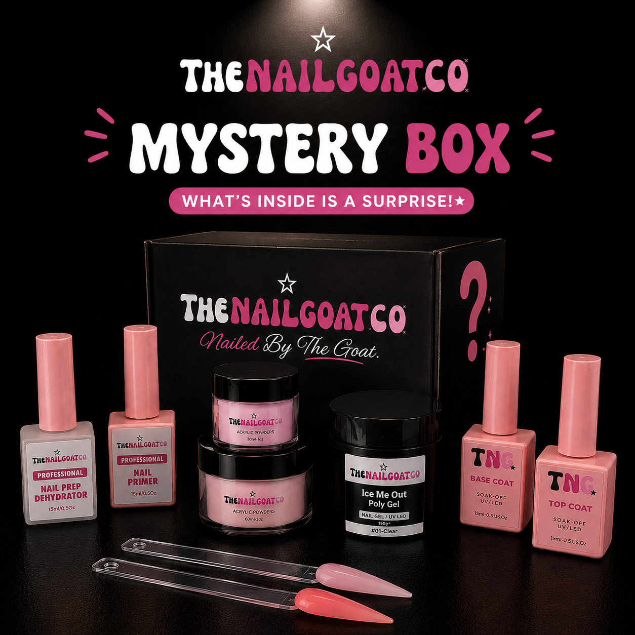 TheNailGoatCo nail product Mystery Boxes for nail professional