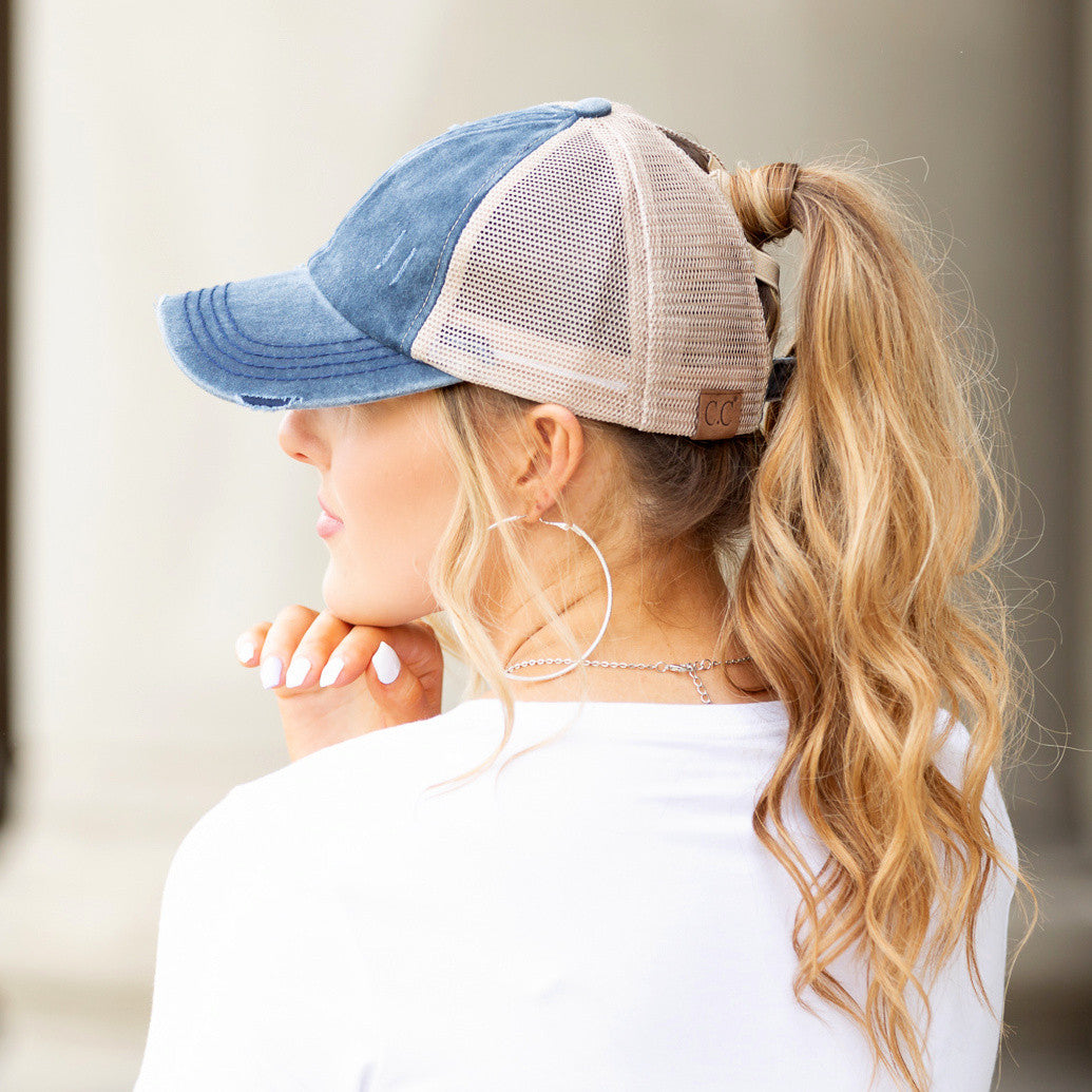 CC Criss-Cross Ponytail Caps