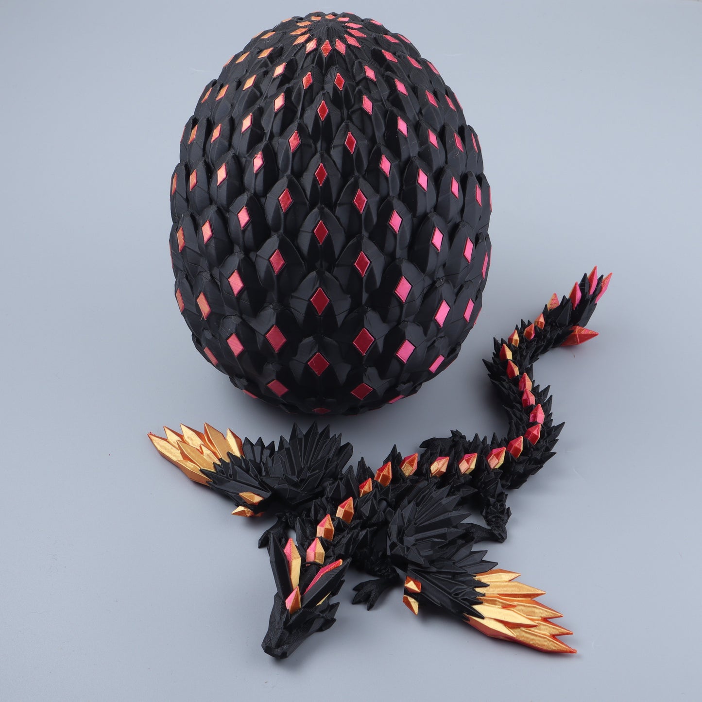 3D Printed Crystal Wing Dragon Fidget Toy – Articulated Fantasy Desk Toy Gift - Shaketea