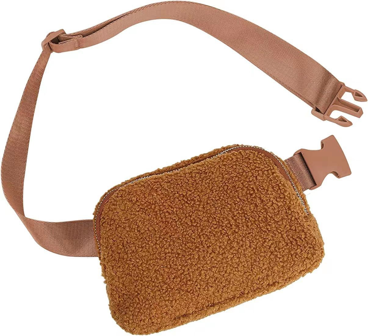 Lola Boucle Sherpa Sling Crossbody Belt Bum Fanny Waist Bag