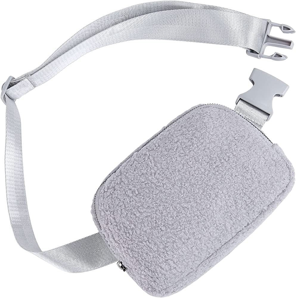 Lola Boucle Sherpa Sling Crossbody Belt Bum Fanny Waist Bag