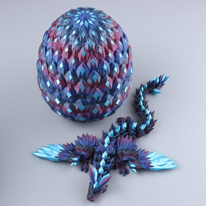 3D Printed Crystal Wing Dragon Fidget Toy – Articulated Fantasy Desk Toy Gift - Shaketea