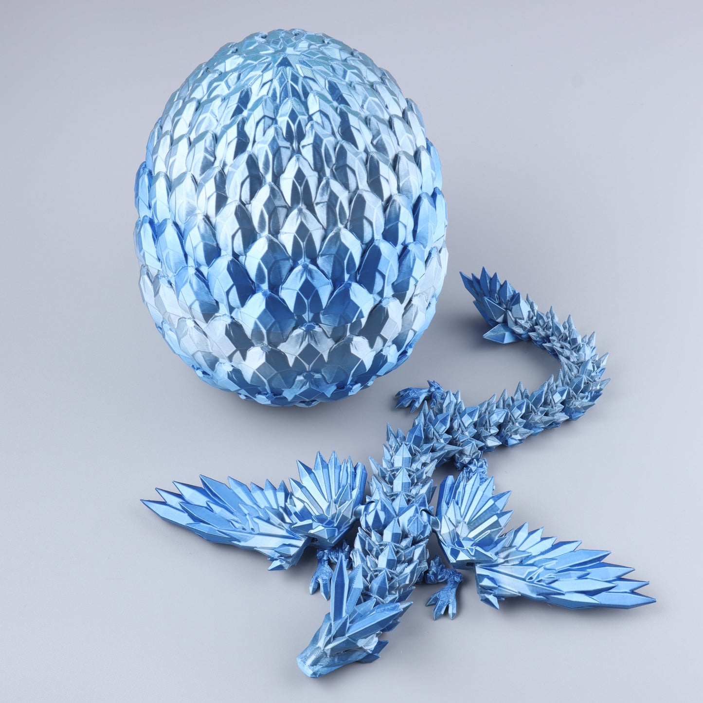 3D Printed Crystal Wing Dragon Fidget Toy – Articulated Fantasy Desk Toy Gift - Shaketea