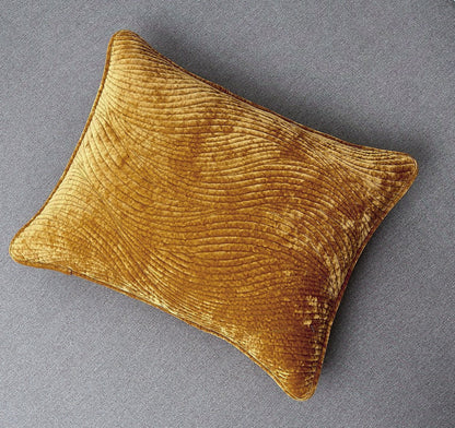 Tache Plush Dreams Melted Gold Waves Velvet Quilt Set (JHW-852Y)