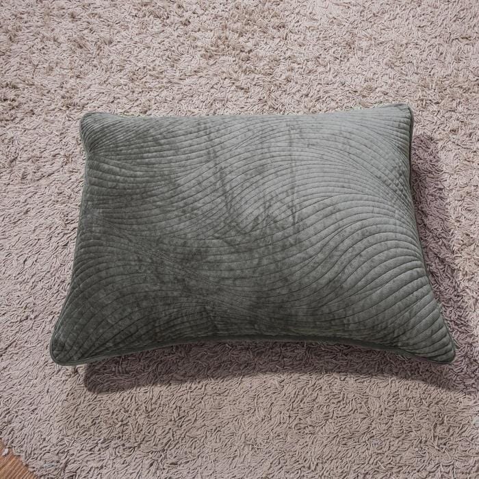 Tache Plush Dreams Dark Taupe Chocolate Waves Velvet Quilt Set (JHW-852BR)