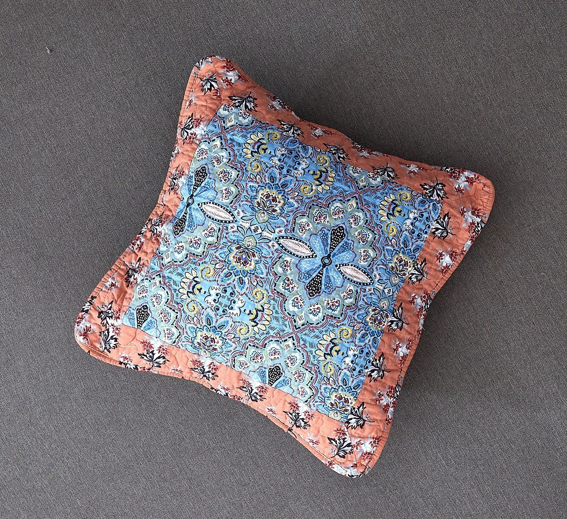 Tache Cotton Patchwork Paisley Floral Bohemian Mosaic Paradise Cushion Cover 2-Pieces (JHW-933)