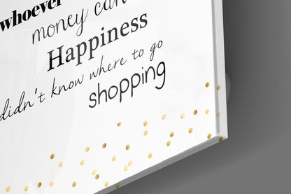 Shopping Glass Wall Art