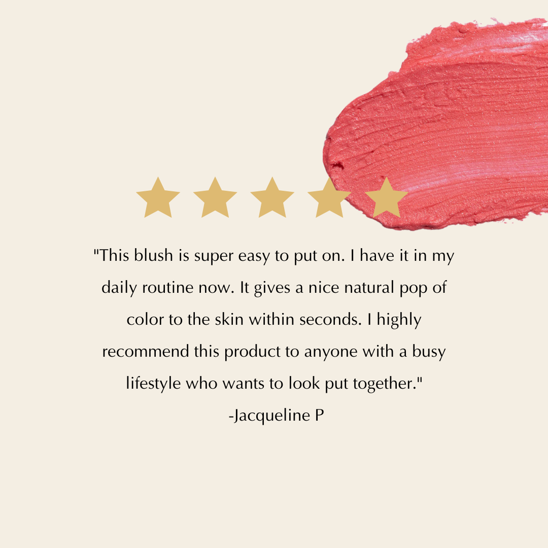 Cream Blush Stick for Mature Skin – Blends on Cheeks, Lips & Eyes Without Settling