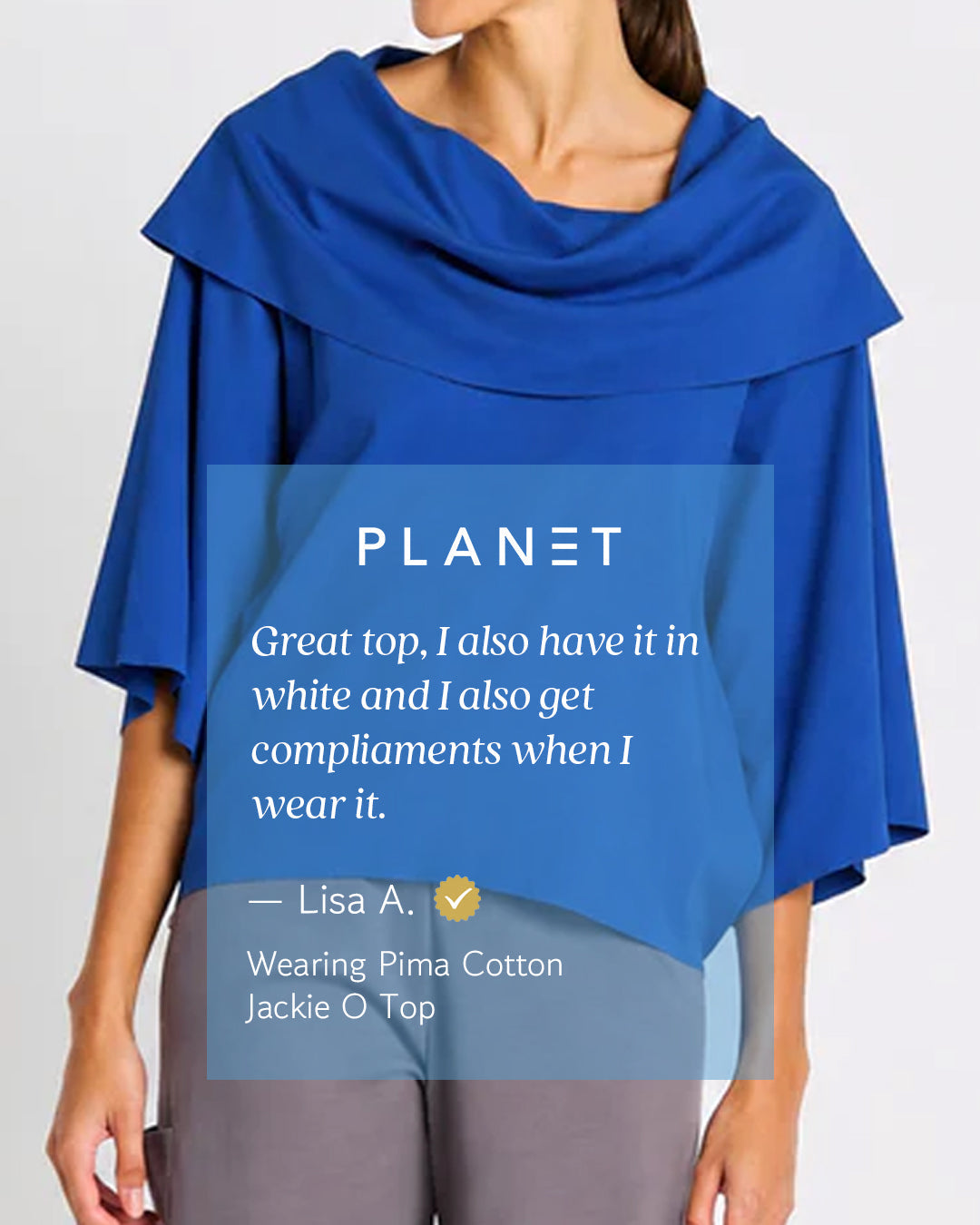 Pima Cotton Jackie O Top - Putty - Shaketea