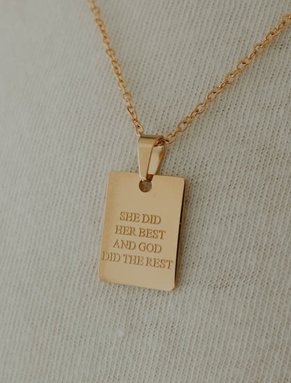Necklace: She Did Her Best