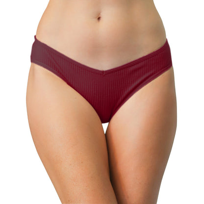 Love Libby Cotton Rib Bikini Underwear Multi Color XS 2X V Shape Front