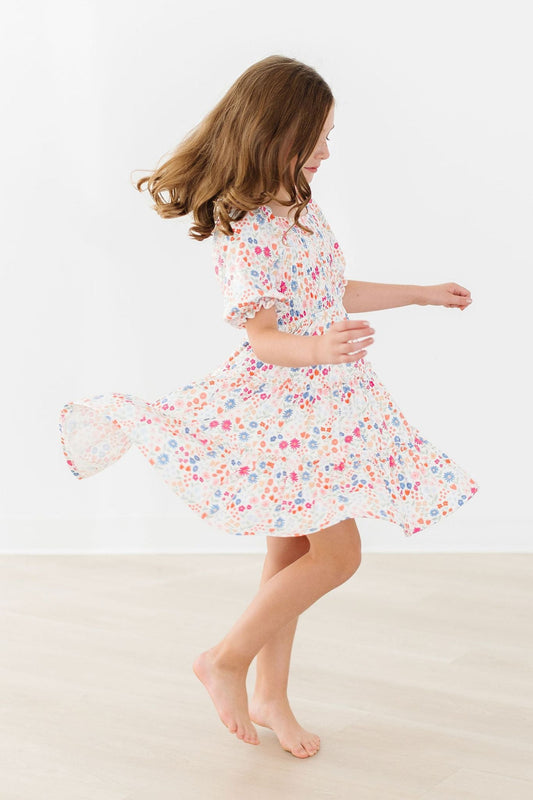 SALE Meadow Magic Smocked Ruffle Dress - Shaketea