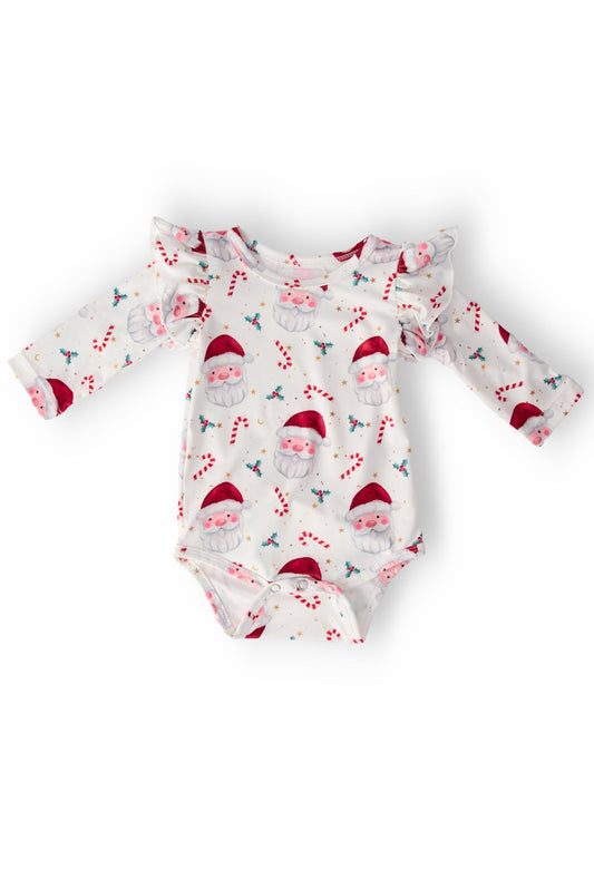 Mistletoe Magic L/S Flutter Bodysuit - Shaketea