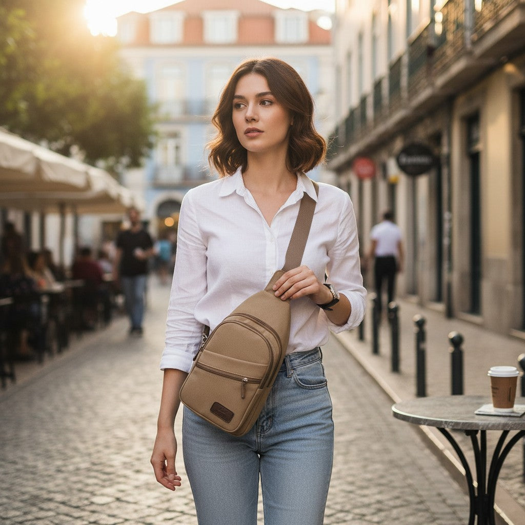 Canvas Sling Bag | Lightweight Crossbody for Men & Women