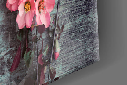 Pastel Flower Glass Wall Art