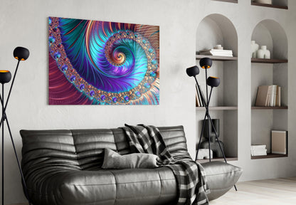 Abstract 2 Glass Wall Arts
