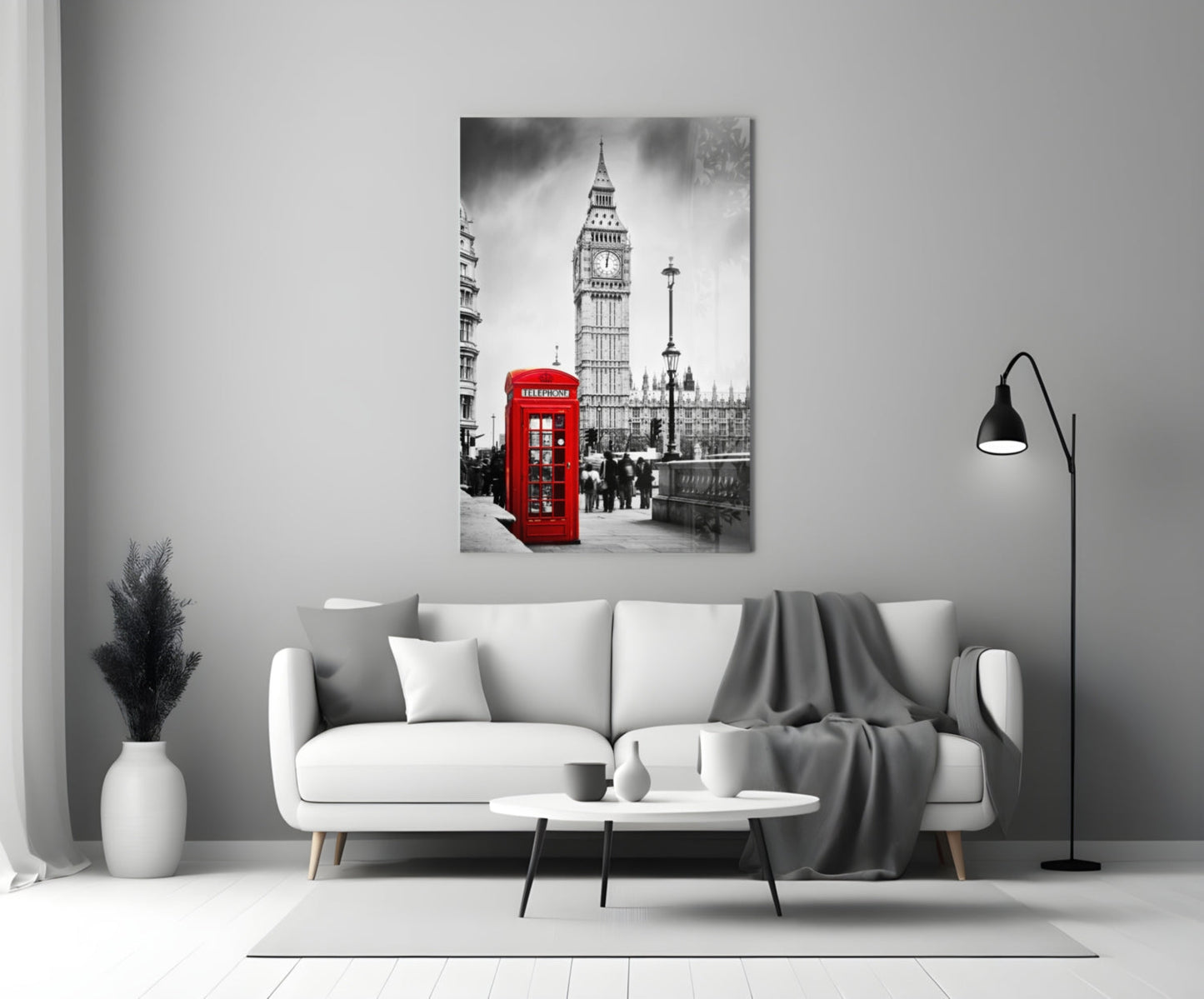 Phone Box Glass Wall Art