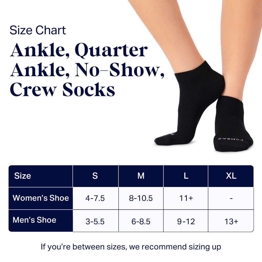 Combed Cotton No Show Socks - 3 Pack - Shaketea