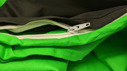 Tache Cotton Lime Green & Black Reversible Duvet Cover (DC32PC)
