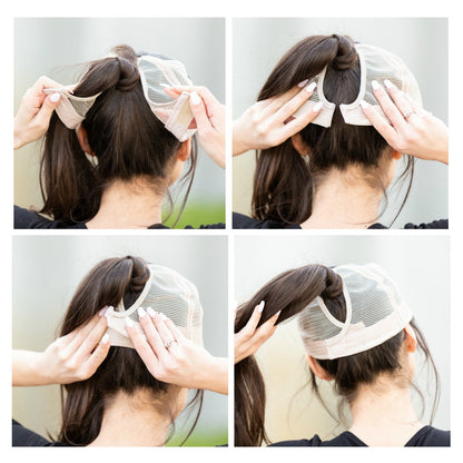 Distressed Messy Bun Caps | Adjustable