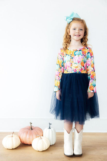 Preppy Patch L/S Tutu Dress