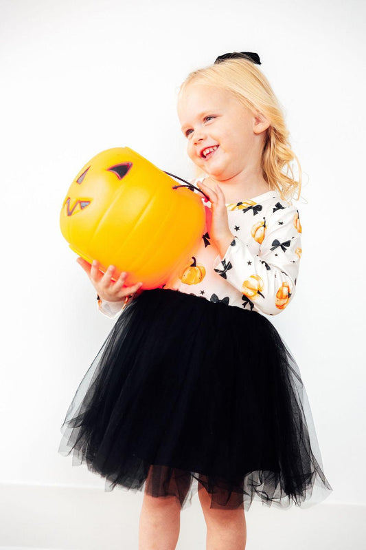 Pretty in Pumpkin L/S Tutu Dress - Shaketea