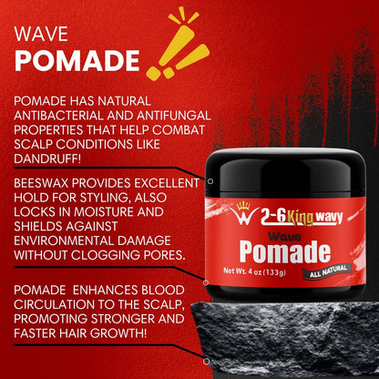 360 Wave Pomade for Hold, Shine & Moisture