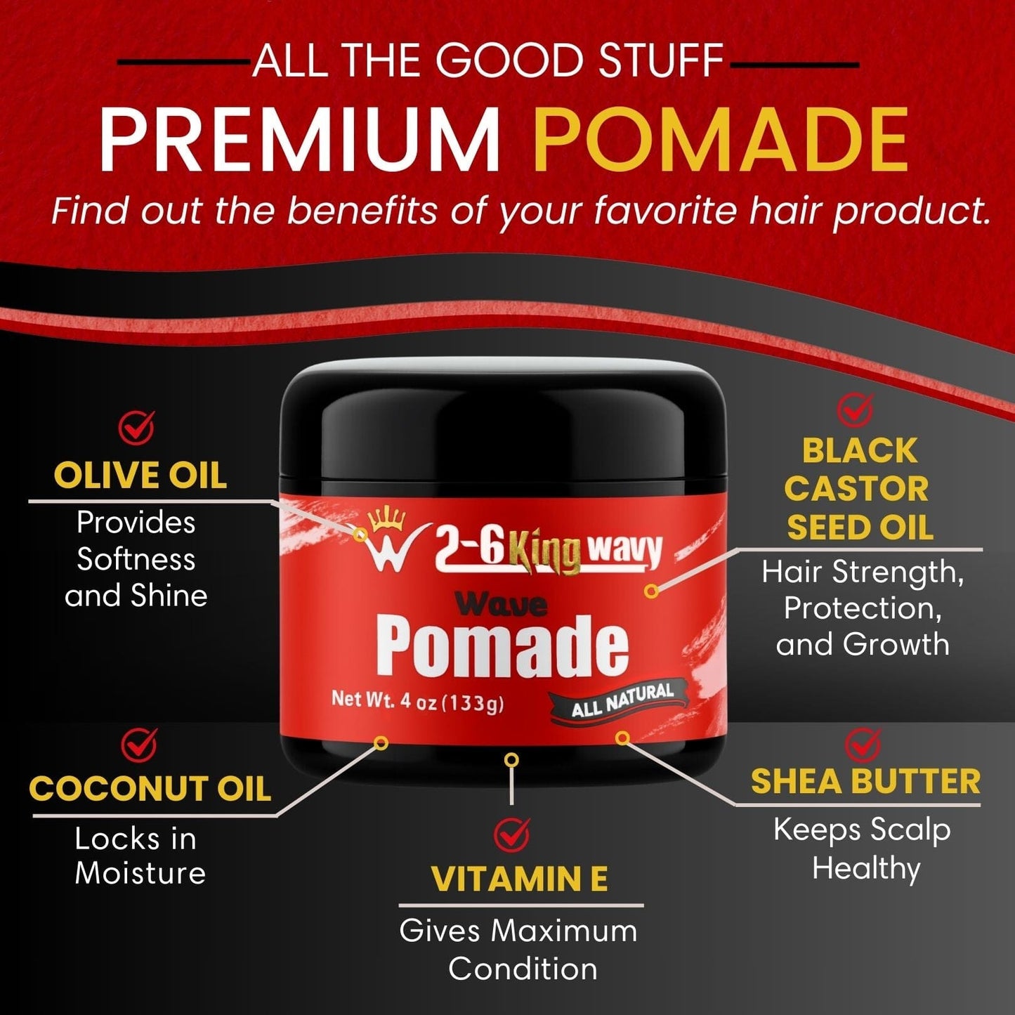 360 Wave Pomade for Hold, Shine & Moisture