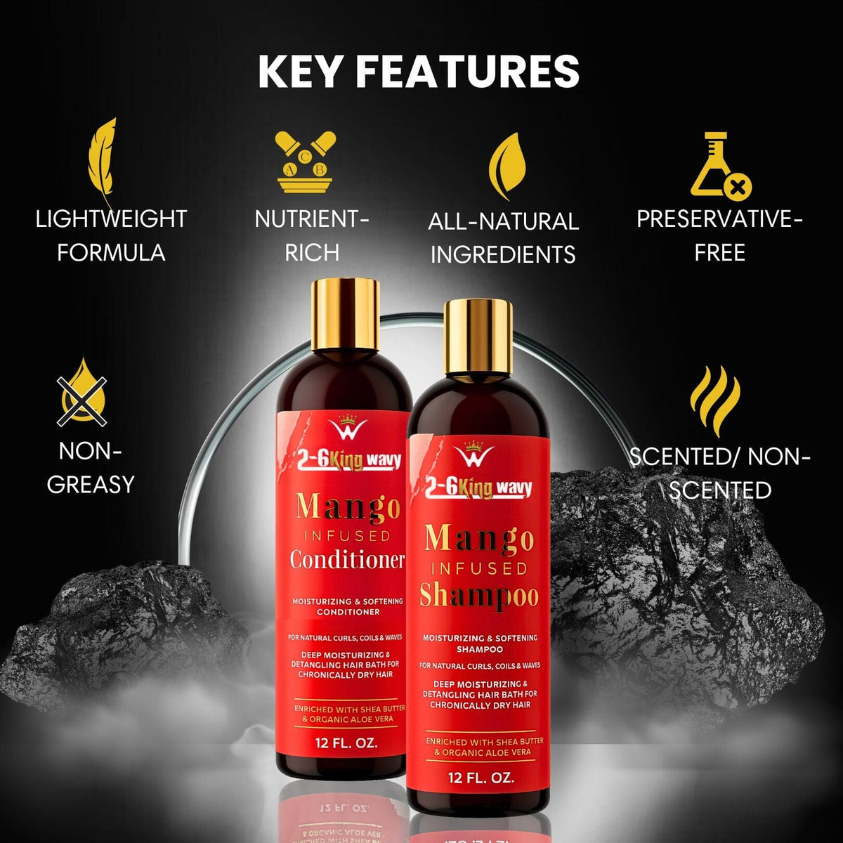 Mango Shampoo & Conditioner Duo for Dry Hair