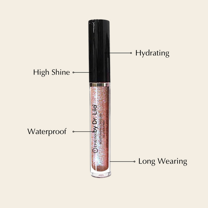 Vegan Lip Gloss for Dry, Thinning Lips – High-Shine, Non-Sticky Hydration, Gluten-Free & Nut-Free