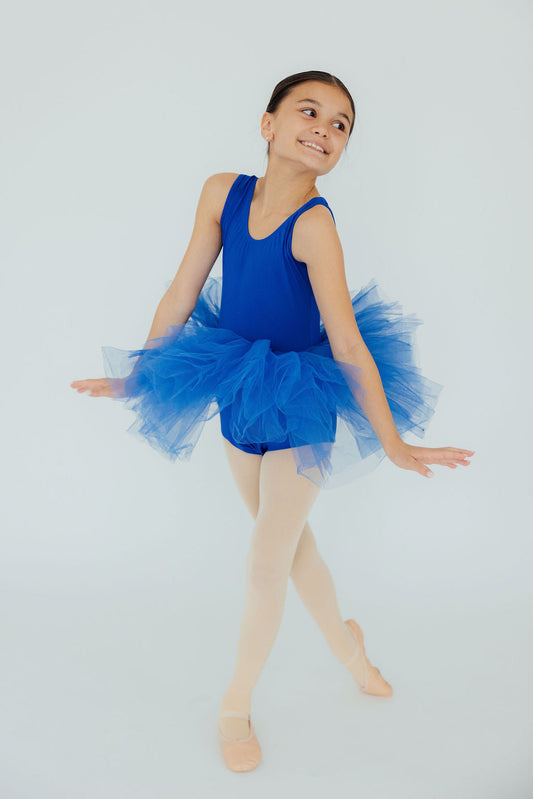 Royal Blue Tank Tutu Leotard - Shaketea