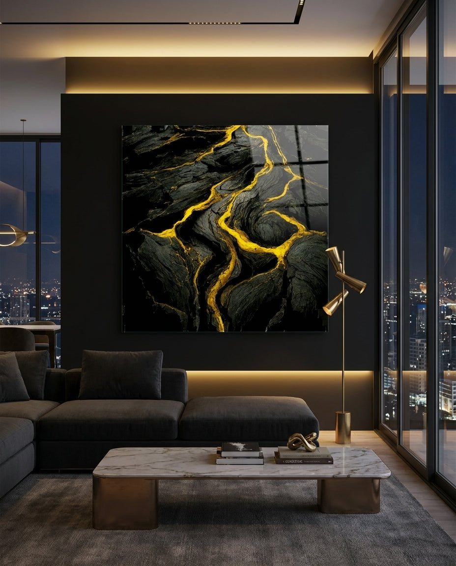Lava Glass Wall Art  || Designer Collection