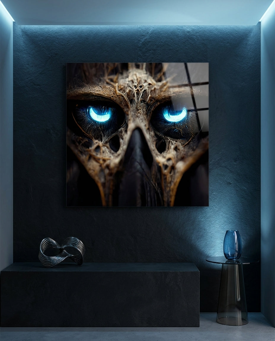 Bravery in The Eyes Glass Wall Art  || Designers Collection