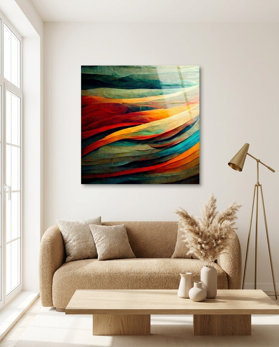 Flow Glass Wall Art  || Designers Collection